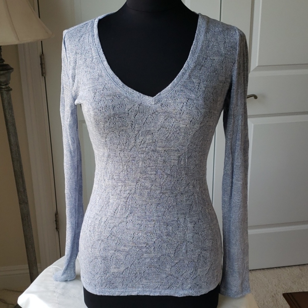 Express light knit long sleeve top